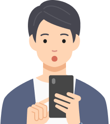 質問する男性のイラスト